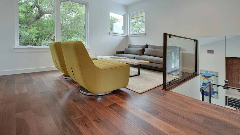 durable engineered hardwood flooring in a living space